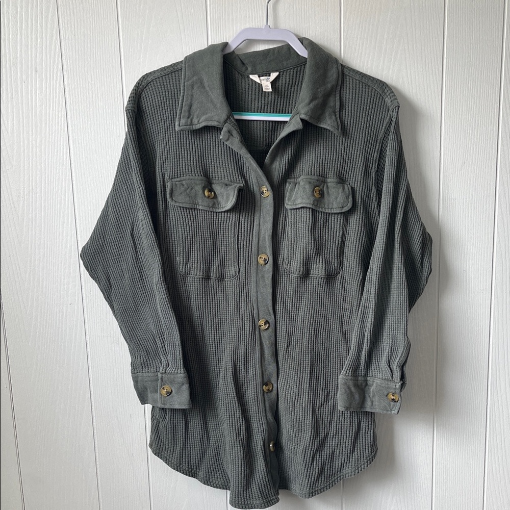 Terra & Sky Olive Cardigan
